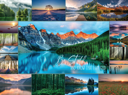 Be Still and Know: 1000 Piece Jigsaw Puzzle featuring Psalm 46:10