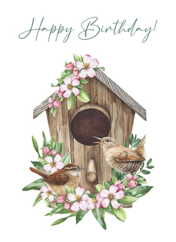 Birdhouse Blooms | Birthday Boxed Cards