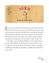 Bible study page introducing the Book of John for kids, emphasizing Jesus as God’s Son with a stitched-style header, stars, and a cross illustration.