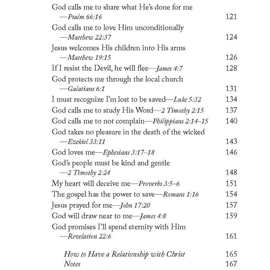 Table of contents page featuring such chapters as I Exist to Glorify God and If I Resist The Devil, He Will Flee in the book 'Lord, I Believe' by Lori Hatcher