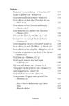 Table of contents page featuring such chapters as I Exist to Glorify God and If I Resist The Devil, He Will Flee in the book 'Lord, I Believe' by Lori Hatcher