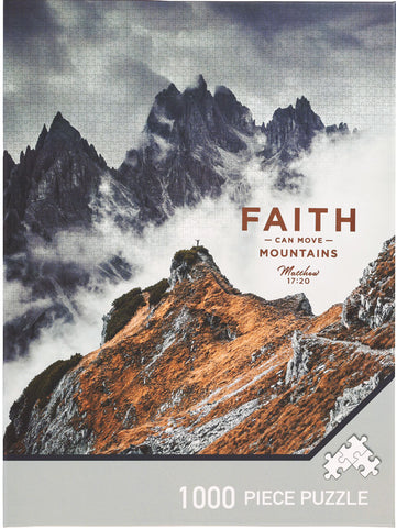 Faith Can Move Mountains: 1000 Piece Puzzle