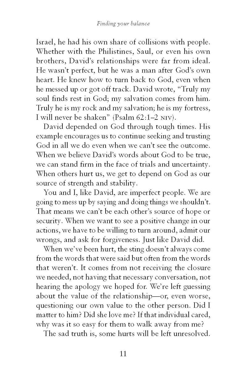 Text page from the book He's Still Good by Katie Dietz in the God Hears Her Collection of Our Daily Bread Publishing on a white background.