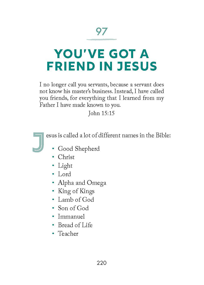Chapter 97 page titled You've Got A Friend In Jesus from 'You Got This!' book by Crystal Stine for middle schoolers