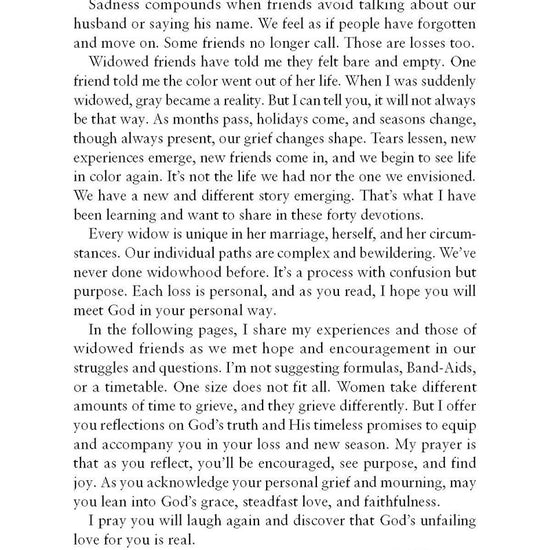 Text page from the introduction of the book 'mourning glories' by Marilyn Nutter with a white background, signed by the author