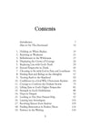 Table of contents for 'Praying into a More Resilient Faith' by Susan Sorensen published by Our Daily Bread Publishing, featuring such titles as "Holding on When Shaken" and "Hope in Despair."