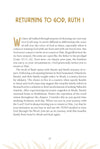 Book page with text about returning to God, Ruth 1, on a white background from 'Ruth: Finding Grace in the Unexpected' in the Tend Your Soul Bible Study Series by Mariel Davenport