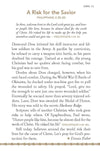Text from April 23 devotional entitled 'A Risk For The Savior' with a decorative mountain image in the corner from the 'Stand Strong: 365 Devotions For Men By Men' book by Our Daily Bread