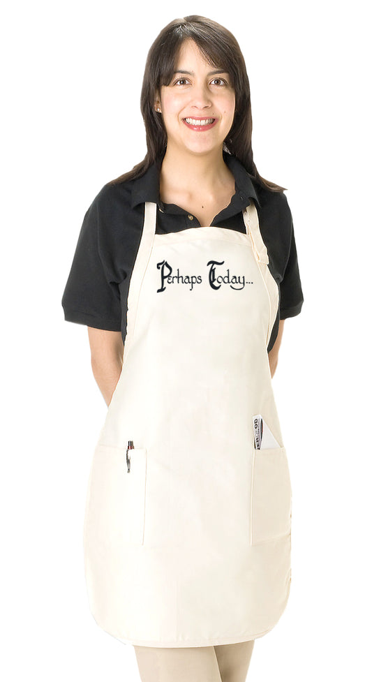 Perhaps Today Adjustable Apron with 2 Pockets
